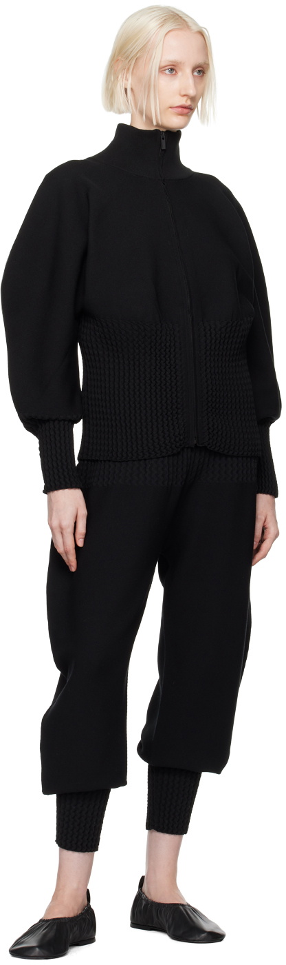 ISSEY MIYAKE Black Squeeze Jacket