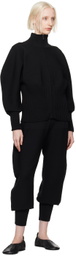 ISSEY MIYAKE Black Squeeze Jacket