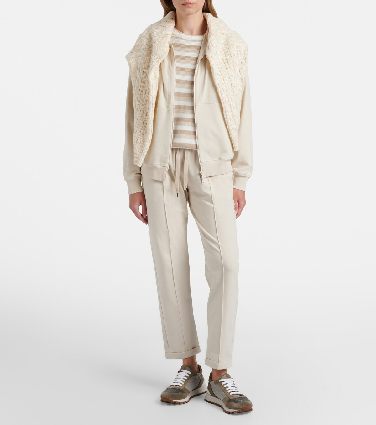 Brunello Cucinelli Monili cotton sweatpants