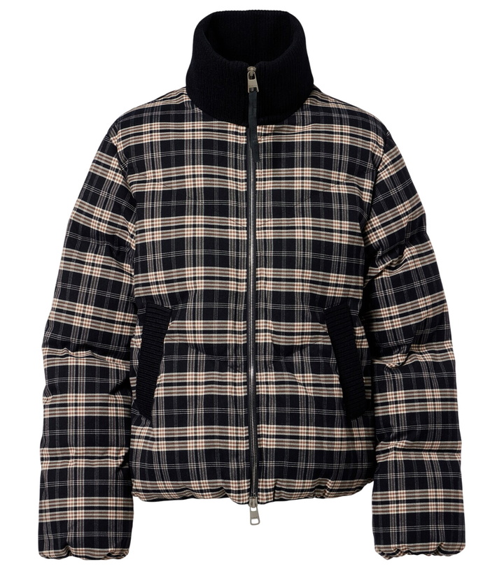 Photo: Varley Bryony checked flannel puffer jacket
