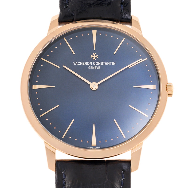Vacheron Constantin Patrimony Hand Wind Blue Dial Mens Watch 81180/000R-B518