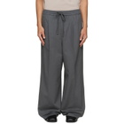 Fear of God ESSENTIALS Gray Pleat Front Drawstring Trousers