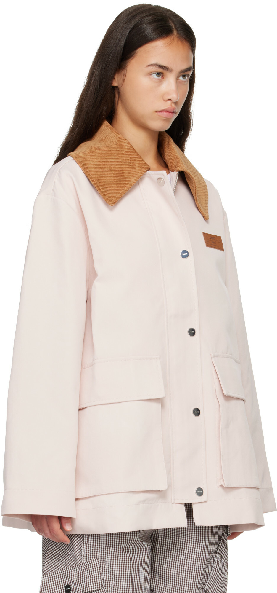 GANNI Pink Twill Jacket