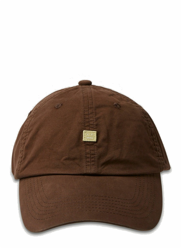 Photo: Face Patch Baseball Cap in Brown