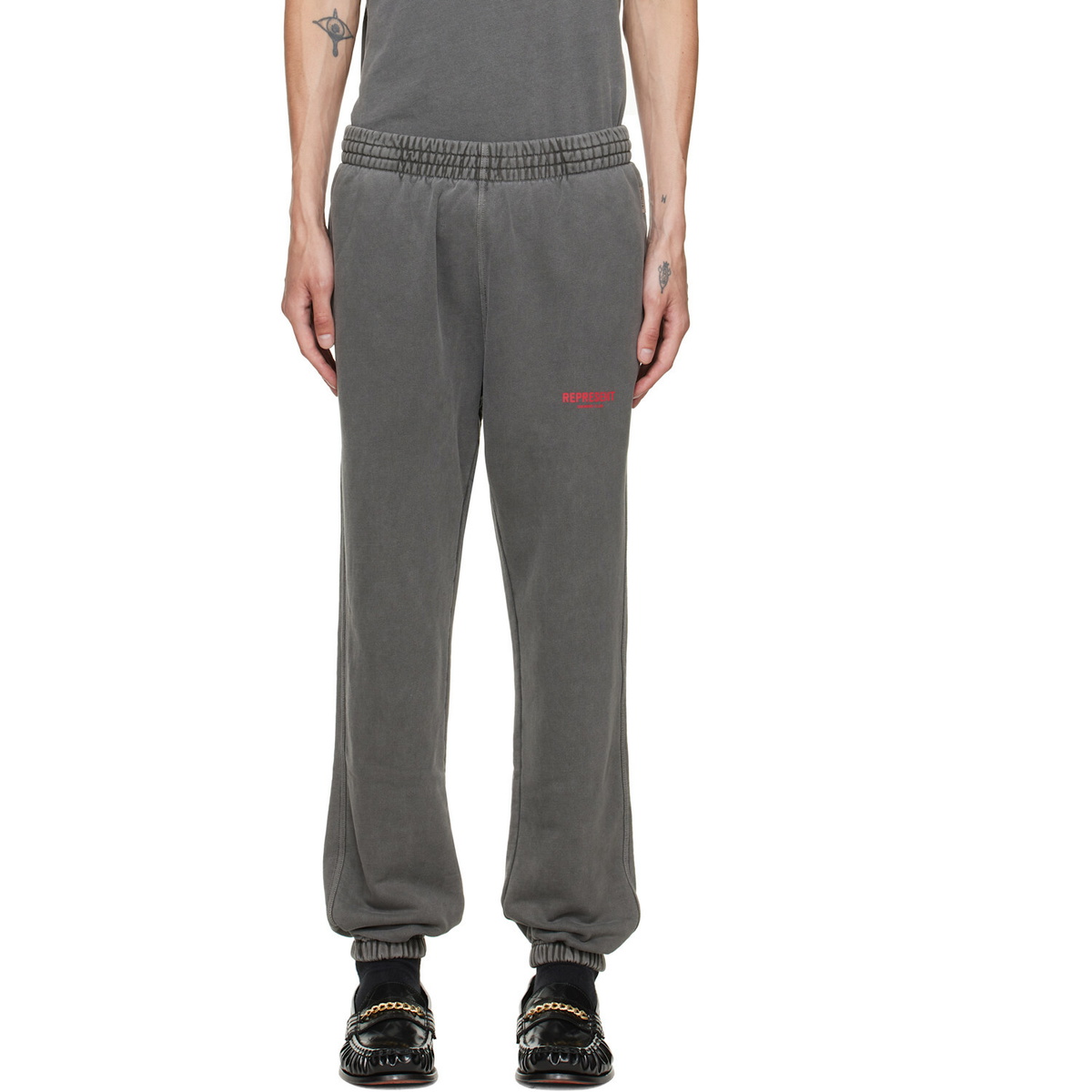 Represent Gray Printed 'Owners Club' Sweatpants