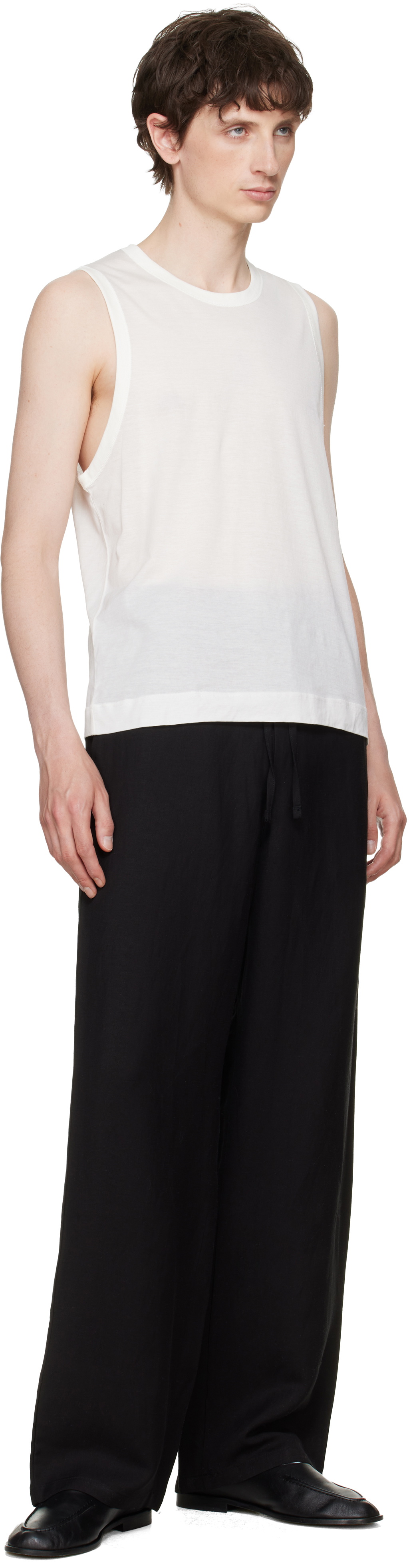AMI Paris Off-White 'Ami de Coeur' Classic Fit Tank Top