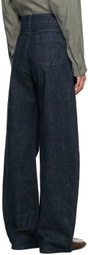 LEMAIRE Blue Curved Jeans