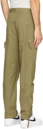 Helmut Lang Green Zip Cargo Pants