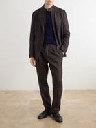 Slowear - Wool-Blend Flannel Suit Jacket - Brown