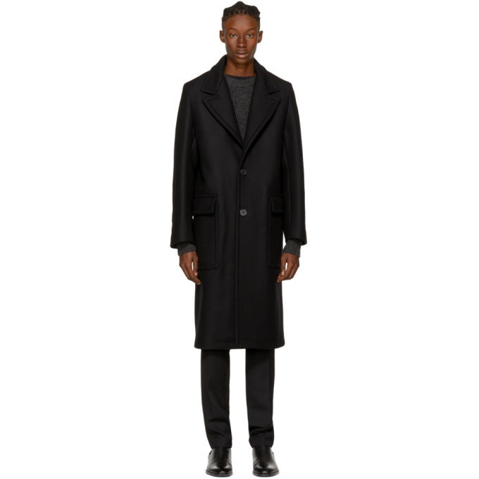 Photo: AMI Alexandre Mattiussi Black Long Loden Coat