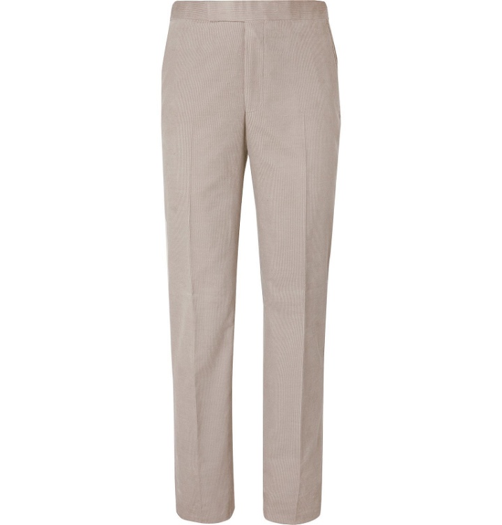 Photo: Richard James - Pink Hyde Cotton-Corduroy Suit Trousers - Gray