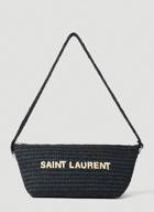 Saint Laurent - Le Raffia Shoulder Bag in Black