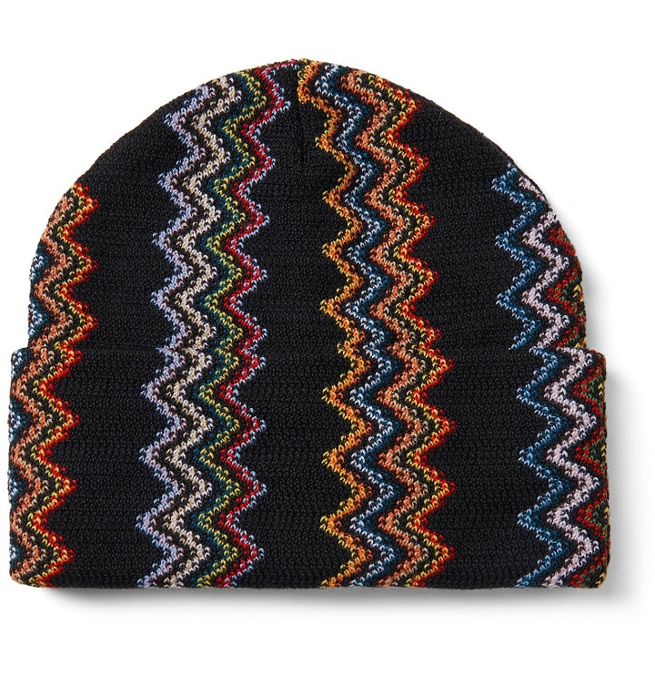 Photo: Missoni - Crochet-Knit Wool Beanie - Black