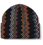 Missoni - Crochet-Knit Wool Beanie - Black