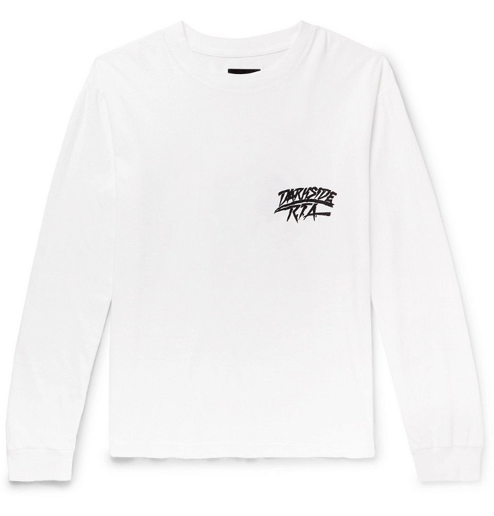 Photo: RtA - Oversized Printed Cotton-Blend Jersey T-Shirt - White