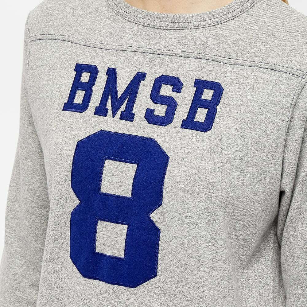 Beams Boy Women's 3/4 Sleeve Football T-Shirt in Grey Beams Boy