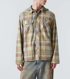 Acne Studios Checked cotton canvas overshirt