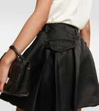 Noir Kei Ninomiya High-rise satin shorts