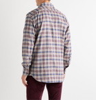 Purdey - Checked Cotton and Wool-Blend Flannel Shirt - Neutrals
