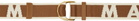 Marni Brown & Off-White Logo Belt
