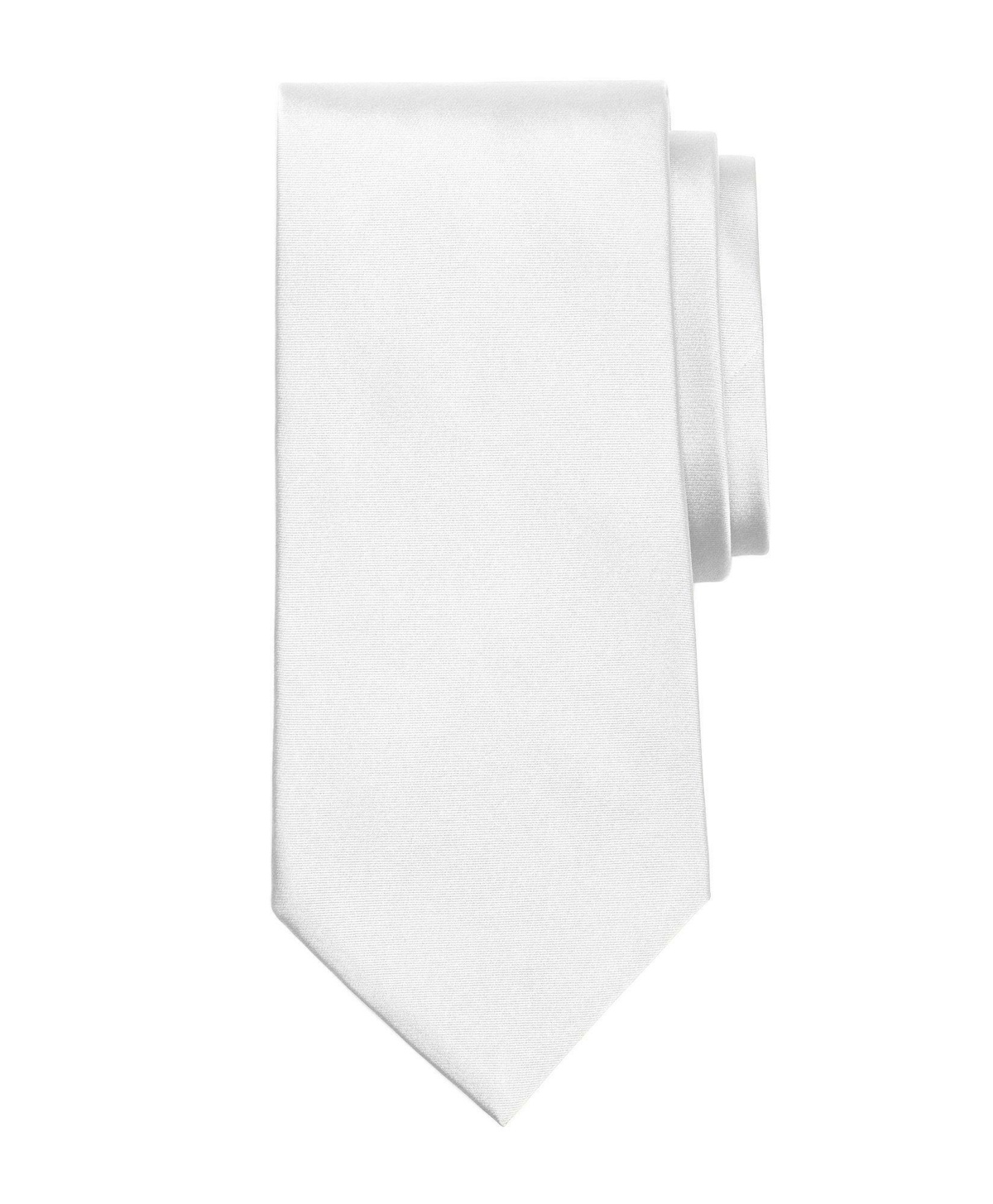 Brooks Brothers Men's Golden Fleece 7-Fold Satin Tie | White
