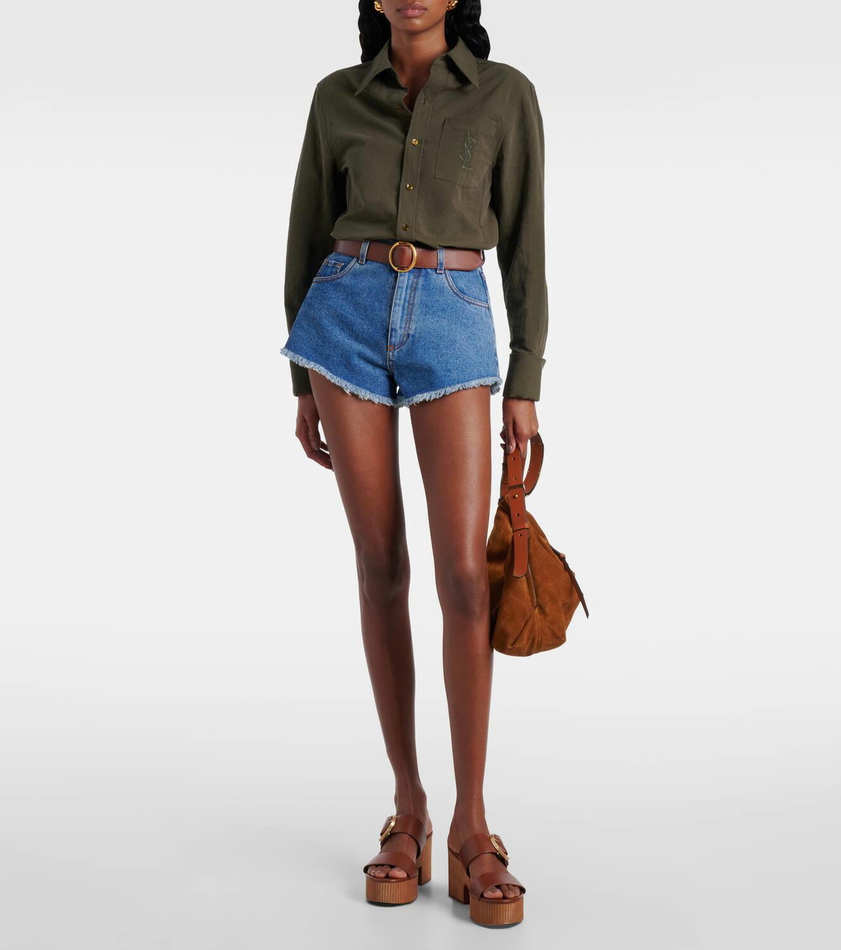 Clergerie Chance leather platform mules