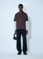 Miu Miu Logo Motif Polo Shirt