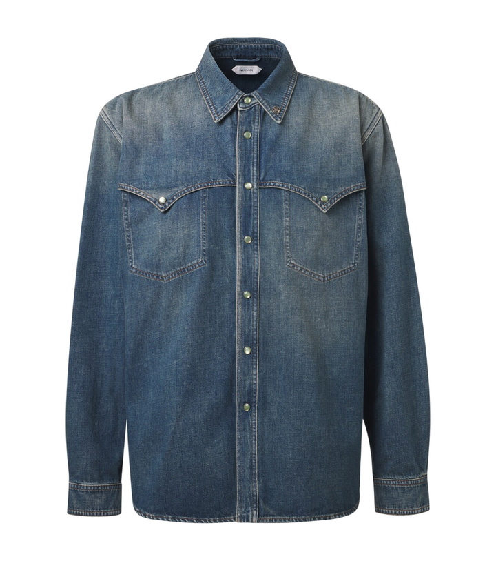 Photo: Versace Medusa denim overshirt