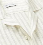 Odyssee - Dune Camp-Collar Striped Woven Shirt - Neutrals