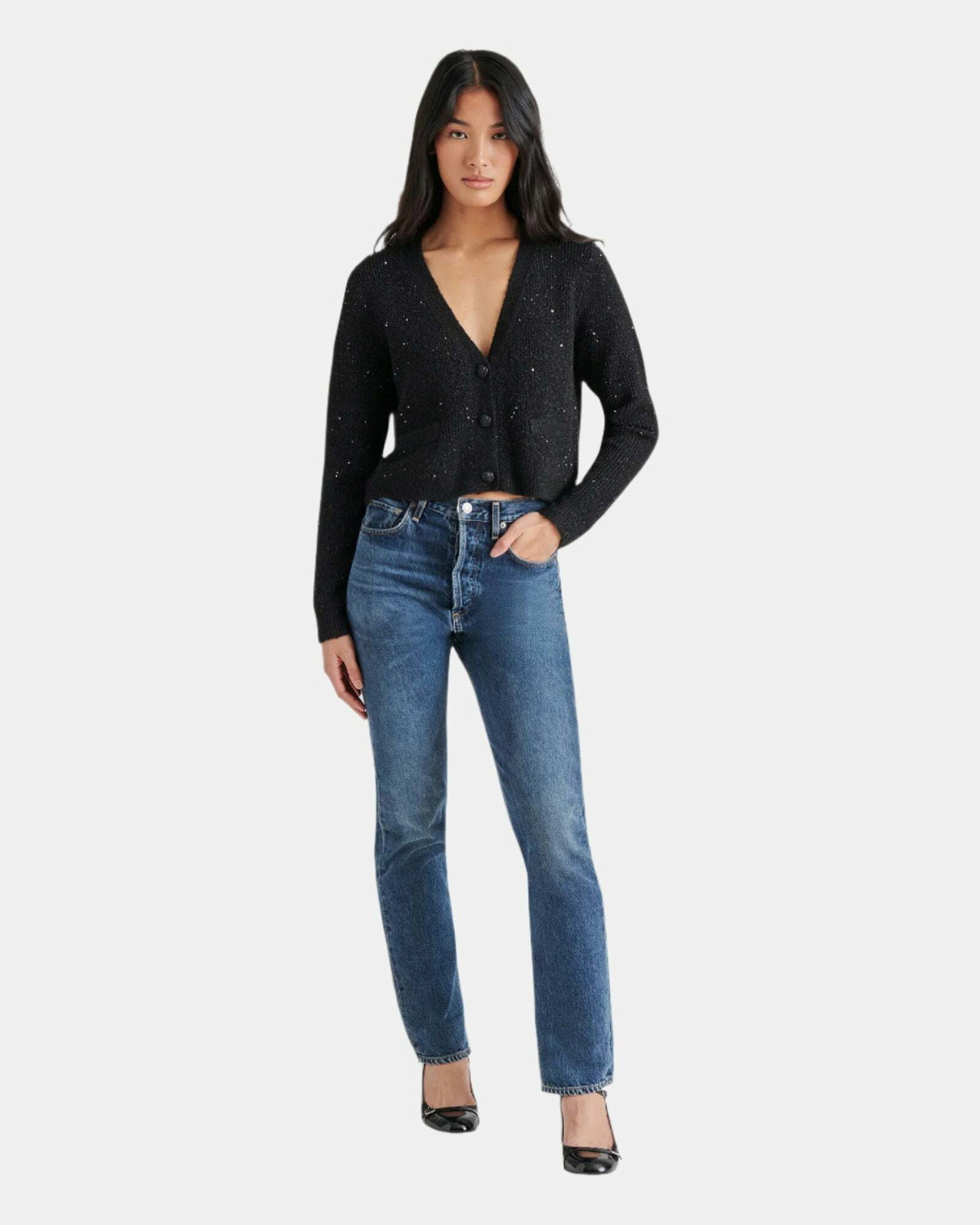 Steve Madden Aero Cardigan in Charcoal