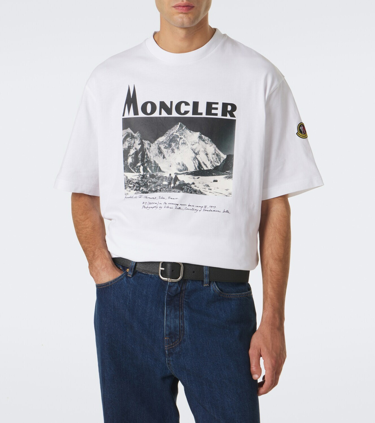 Moncler Logo printed cotton jersey T-shirt