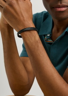 Paul Smith Braided Leather Bracelet - Black - One Size