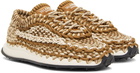 Valentino Garavani Brown Crochet Sneakers