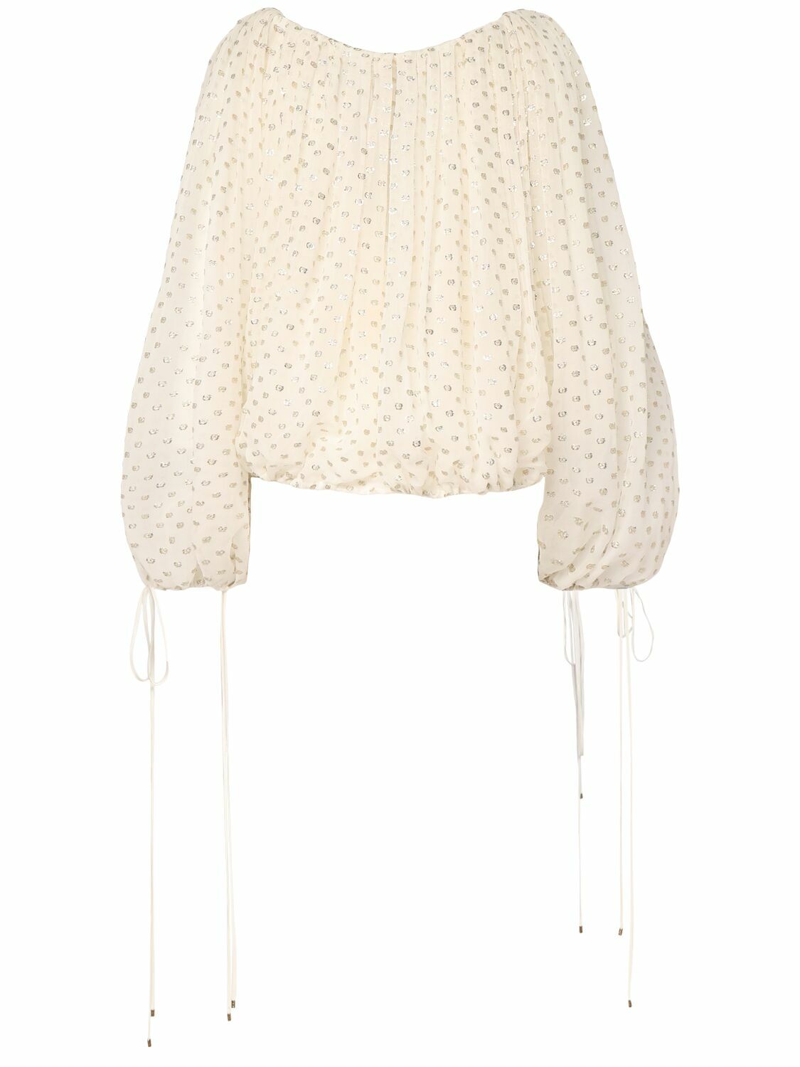 CHLOÉ Polka Dot Silk Blend Top
