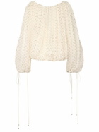 CHLOÉ Polka Dot Silk Blend Top