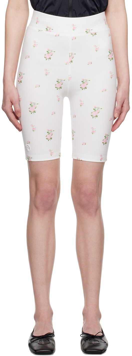 TheOpen Product White Floral Shorts