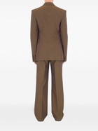 Burberry Brown Double-Breasted Wool Blazer