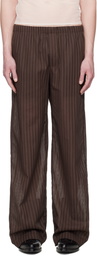 Ludovic de Saint Sernin Brown Boxer Trousers