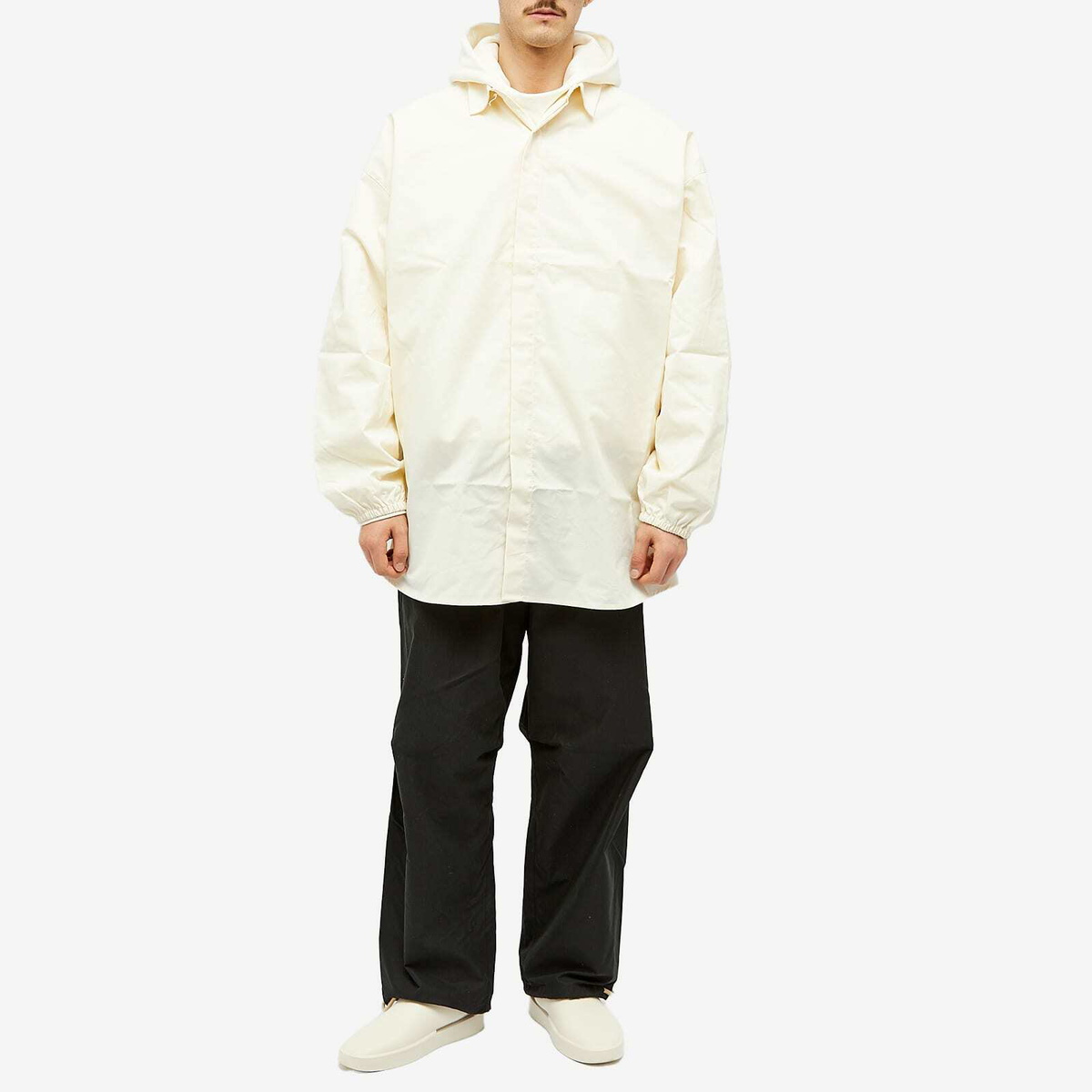 Fear of God ESSENTIALS Men's Shirt Jacket in Cloud Dancer Fear Of God ...