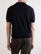 John Smedley - Macloud Knitted Merino Wool Polo Shirt - Black