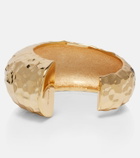 Self-Portrait Gold-plated cuff bracelet