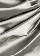 Talbot Runhof Gathered Satin Gown Grey