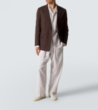 Umit Benan Julian cotton and silk straight pants