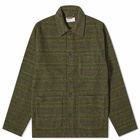 Universal Works Men's Rug Stripe Field Jacket in Olive