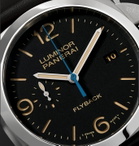 Panerai - Luminor 1950 3 Days Chrono Flyback Automatic Acciaio 44mm Stainless Steel and Leather Watch, Ref. No. PAM00524 - Black