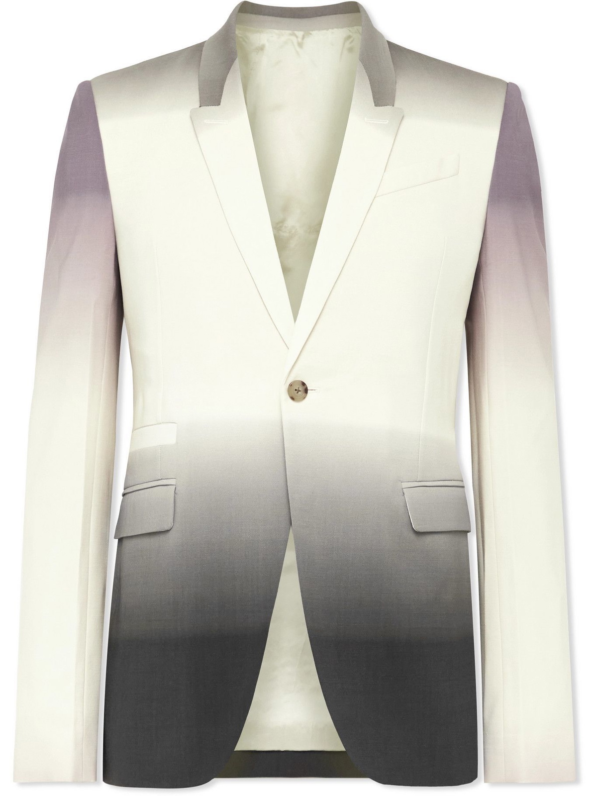 Rick Owens - Slim-Fit Dégradé Virgin Wool-Blend Blazer - Neutrals