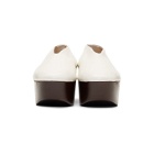 Lemaire White Platform Wedge Slippers