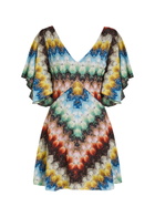 Missoni Patterned Lace Mini Dress Multicoloured