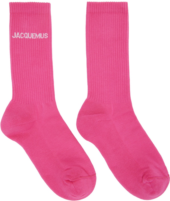 Photo: Jacquemus Pink Le Papier 'Les Chaussettes Jacquemus' Socks