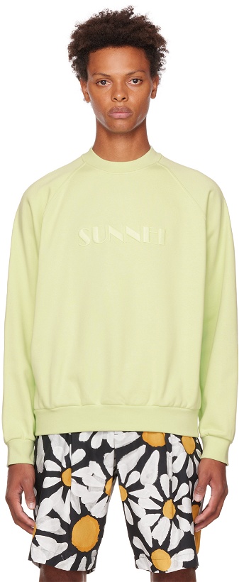 Photo: SUNNEI Green Embroidered Sweatshirt